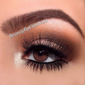 @BeautyByCassie93 wearing Elegant Lashes #747M Black false eyelashes