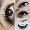 Elegant Lashes M033 cruelty-free mystic lashes + 220 spiky natural lashes stacked