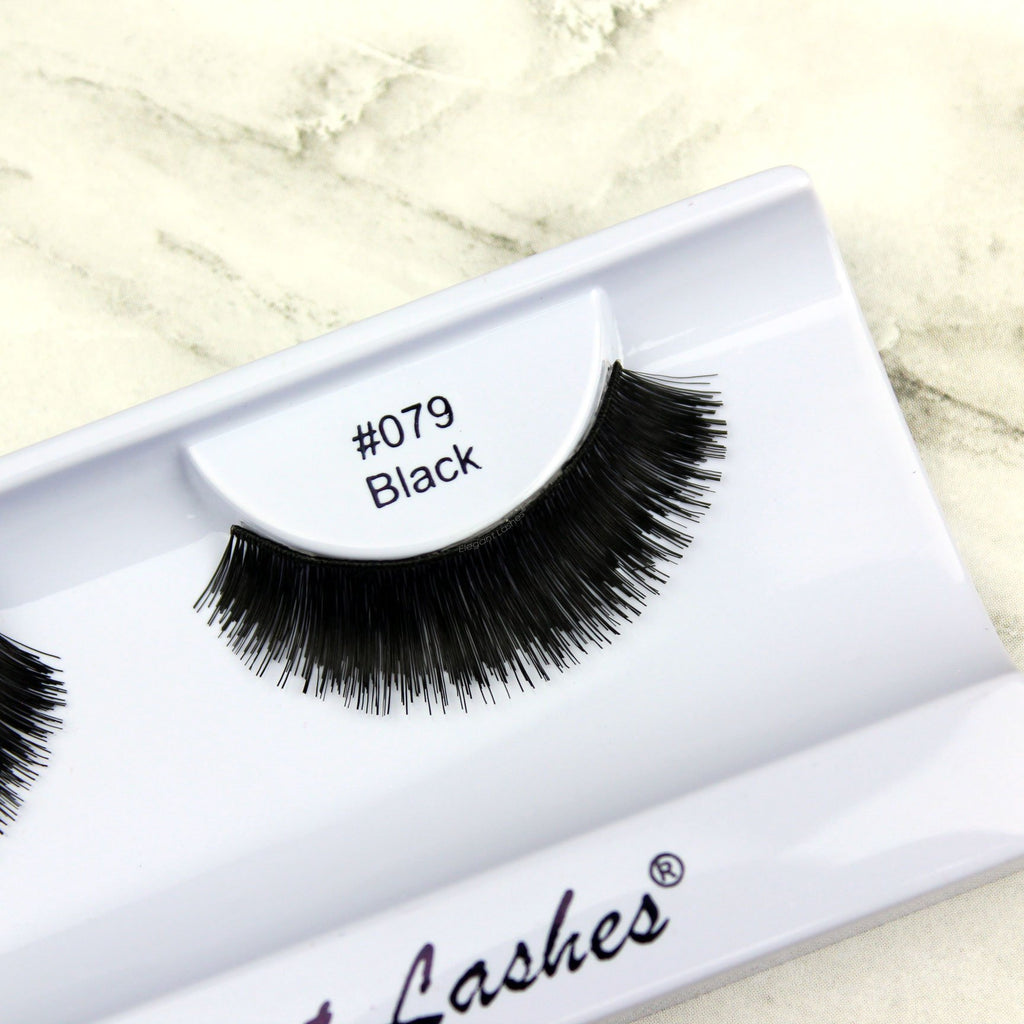 Elegant Lashes 079 thick dramatic black brown lashes for dancers cheerleaders