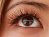 Sunny wearing Elegant Lashes #704 Brown Natural human hair false eyelashes