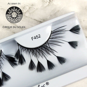 Elegant Lashes F452 criss-cross 8-feather lashes cirque du soleil ovo makeup