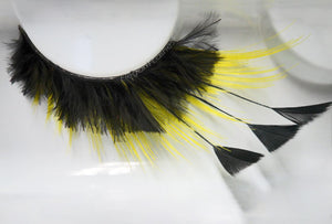 F481 "Fuzzy Bumblebee" Premium Feather Lashes