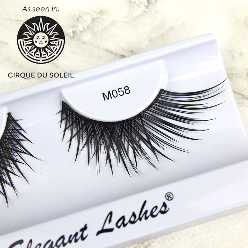 long dramatic cruelty-free vegan synthetic false eyelashes for stage dance Halloween costume party