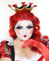 @maryandpalettes wearing Elegant Lashes Queenie W947 drag lashes
