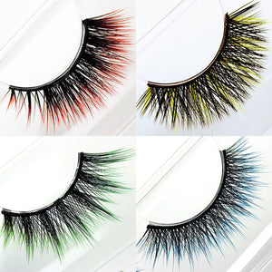 harry potter vegan cruelty-free synthetic eyelashes red yellow green blue ombre lashes | Witches & Wizards Collection by Elegant Lashes
